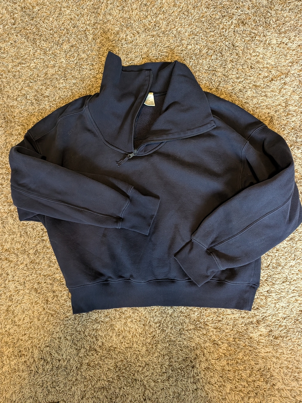 Classic Aerie Half-Zip Women's Sweatshirt - Navy
